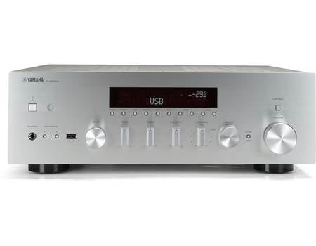 Yamaha R-N600A (Silver) Stereo receiver with Wi-Fi, Bluetooth, and