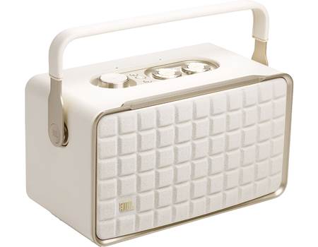 JBL Authentics 300 (White) Portable wireless powered speaker with
