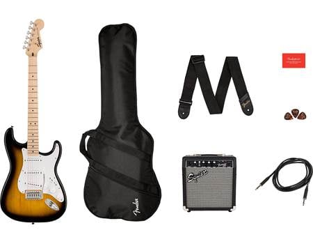 Squier Sonic® Stratocaster® Pack (2-Color Sunburst guitar finish