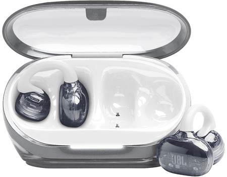 JBL SoundGear Clips (White) Clip-on open-ear earbuds with