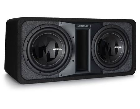 Memphis Audio PRXE12DFT Ported enclosure with two 12