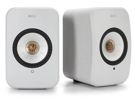 KEF LSX II (Cotton White, Fabric) Powered speakers with Wi-Fi
