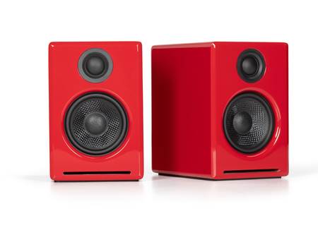 Audioengine A2+ Home Music System (High-gloss Red) Powered stereo