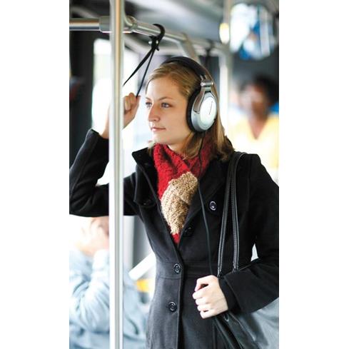 woman on train