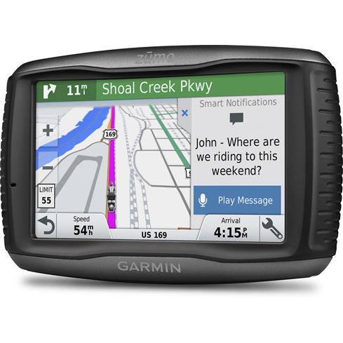 Garmin zūmo® 595LM Portable motorcycle navigator with free map updates at Crutchfield