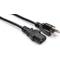 HOSA IEC C13 to NEMA 5-15P, 8 ft