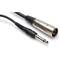 HOSA 1/4 in TS to XLR3M, 5 ft