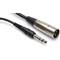 HOSA 1/4 in TRS to XLR3M, 10 ft