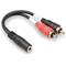 HOSA 3.5 mm TRSF to Dual RCA