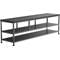 ErgoAV Large TV Stand with Black Metal Frame