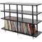 solidsteel VL-4 Four Shelf AV Rack- Black