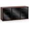 Salamander Designs Synergy 337- Dark Walnut / Black Glass