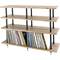 solidsteel VL-4 Four Shelf AV Rack- Walnut