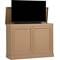 TV Lift Cabinet Outdoor Medium Luxe TV Lift Cabinet in Maple