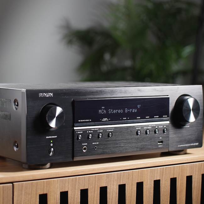 Denon AVR-S570BT 5.2-channel home theater receiver with Bluetooth