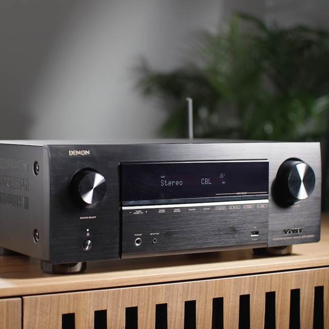 Denon AVR-X2800H 7.2-channel home theater receiver with Dolby