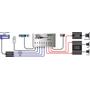 AudioControl DQL-8™ System Diagram: OEM integration (factory system with amplifier)