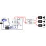 AudioControl EQS System Diagram: OEM integration (factory amplifer) with EQ
