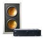 Klipsch RSA-500 Shown with matching RW-5802 II passive in-wall subwoofer (not included)