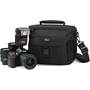 Lowepro Nova 180 AW Shown with camera - not included (Black)