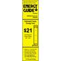 Samsung PN60E550 EnergyGuide label
