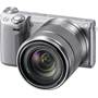 Sony Alpha NEX-5R with 3X Zoom Lens Front (Silver)