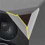 Yamaha HS7 Intelligent cabinet design eliminates unwanted noise