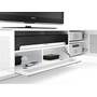 BDI NORA™ 8239 Gloss White - compartment detail (TV, components and media not included)