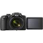 Nikon Coolpix P600 Front with tilting viewscreen open