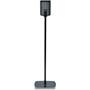 Flexson Floor Stand (pair) Black - back view (Sonos PLAY:1 not included)