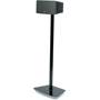 Flexson Floor Stand Black - left front view (Sonos PLAY:3 not included)