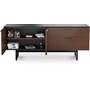 BDI Corridor 6529 Chocolate Stained Walnut - wide storag compartment (office accessories not included)