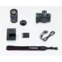 Canon EOS M5 Telephoto Lens Kit Shown with included accessories
