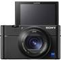 Sony Cybershot® DSC-RX100 V Front, with LCD screen facing forward
