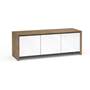 Salamander Designs Chameleon Collection Barcelona 237 Natural Walnut with Gloss White Doors