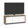Salamander Designs Chameleon Collection Barcelona 237 Natural Walnut with Gloss White Doors (TV not included)