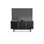 BDI Elements 8777 Charcoal w/Ricochet Doors - front (TV not included)