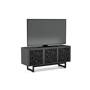 BDI Elements 8777 Charcoal w/Ricochet Doors - left front (TV snot included)