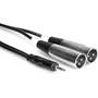 Hosa Stereo Mini Breakout Adapter Front