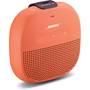 Bose® SoundLink® Micro <em>Bluetooth®</em> speaker Orange with Purple strap - left front
