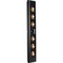 Klipsch Reference Premiere RP-640D Mounted vertically on a wall, angled view  (grille off)