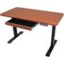 Motionwise Home Office Deep Mahogany - sliding drawer for additional storage