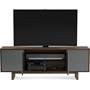 BDI Octave™ 8379GFL Toasted Walnut - center compartment can hold a sound bar (TV and components not included)