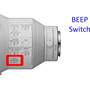 Sony FE 400mm f/2.8 GM OSS Beep switch lets you enable or disable audible focus confirmation