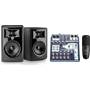Harman Home Recording Bundle Includes powered studio monitors, mixer/interface, and mic