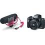 Canon EOS M50 Video Creator Kit Camera and microphone