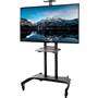 Kanto MTM82PL-S Mobile TV Cart- Black Right front (TV not included)