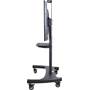 Kanto MTM82PL-S Mobile TV Cart- Black Right side (TV not included)