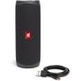 JBL Flip 5 Black Matte - with included USB charging cable