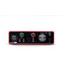 Focusrite Scarlett Solo (3rd Generation) Illuminated, color-coded "halos" indicate input signal and clipping